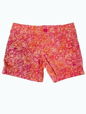 Lilly Pulitzer Ten Speed Bicycle Print Callahan Pink Shorts 0